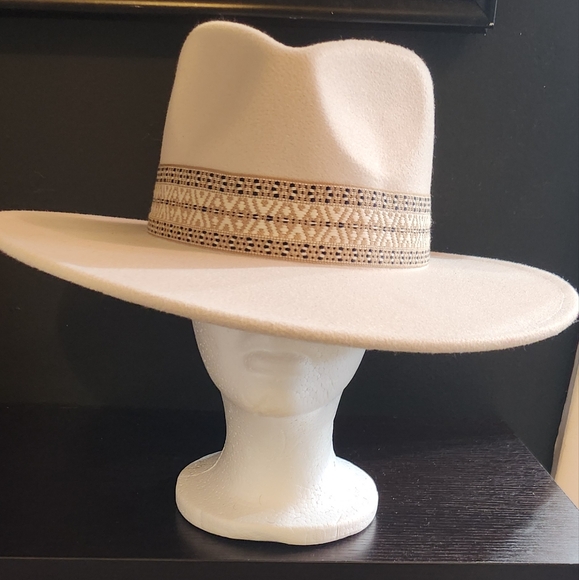 White Rancher Fedora Hat - Picture 1 of 6